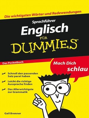 cover image of SprachfÃ¼hrer Englisch fÃ¼r Dummies Das Pocketbuch